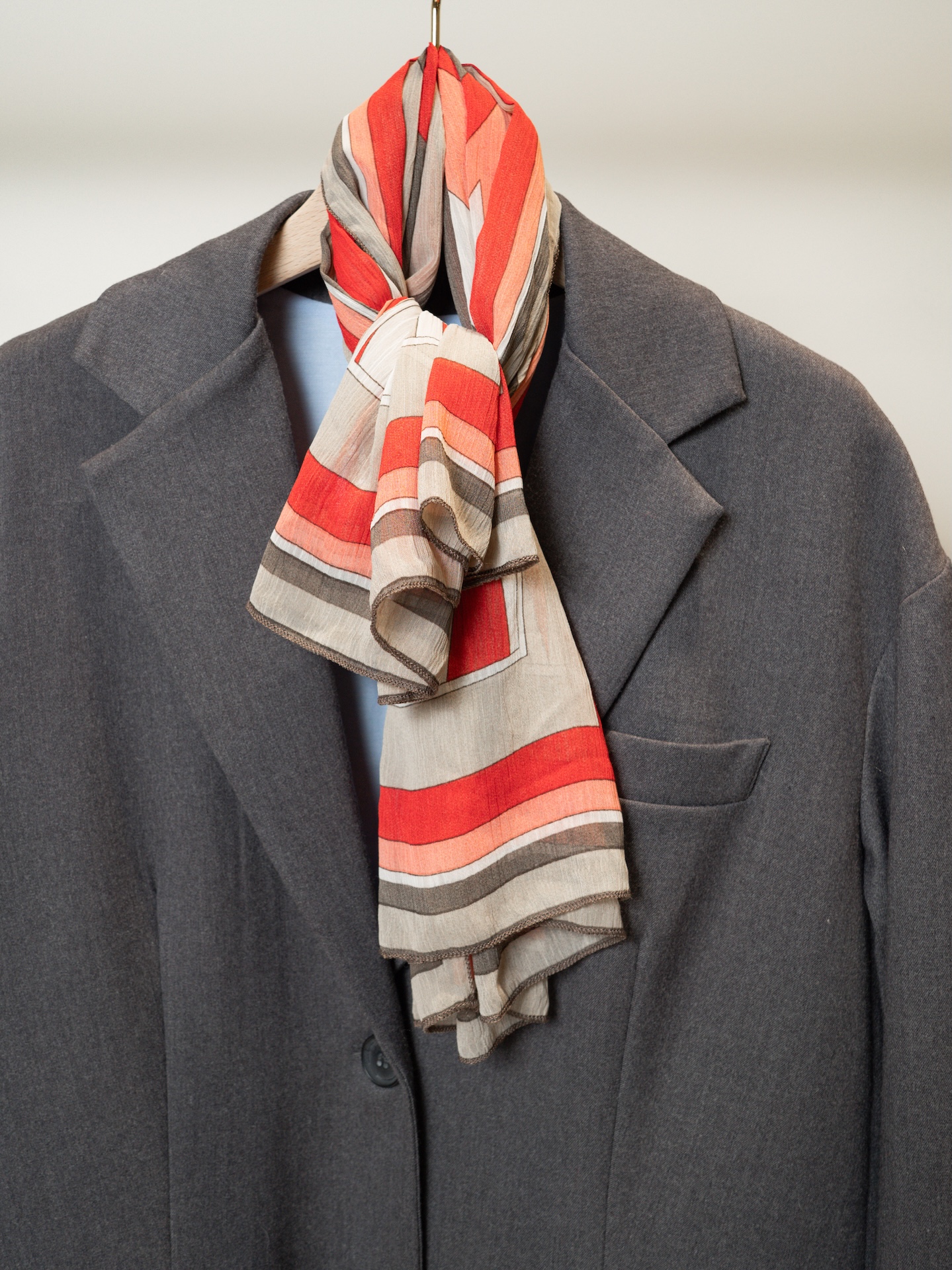 Блейзер с шарфом в комплекте PREMIUM QUALITY