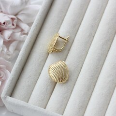 Швензы Ракушки 17 мм с английским замком, позолота, Ш133