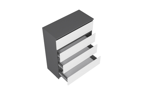 Комод Шарм графит / белый