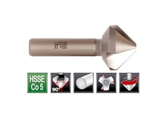 Зенковка ц/х 90° 19,0мм HSSE-Co5 3z L63мм d10мм M10(AF) Bucovice(CzTool) 745190