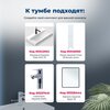Aquanet 346043 Тумба Слим 70 напольная 2 ящ. цв.белый сатин (346043)