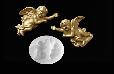 Силиконовый молд № 071 Ангелочки