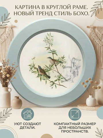 Картина на стену интерьерная на холсте 27 см