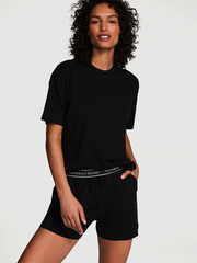 ХЛОПКОВАЯ ПИЖАМА С ШОРТАМИ