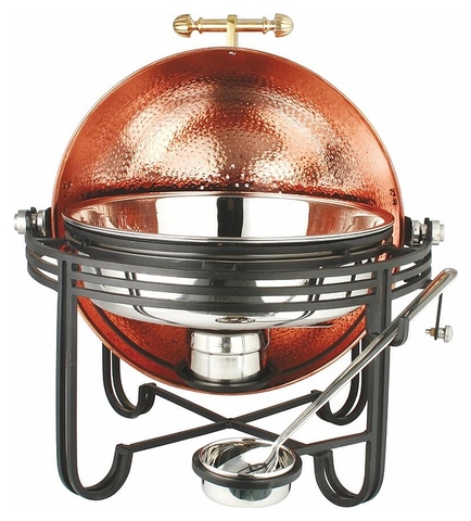 Чафинг-диш P.L. Proff Cuisine Hotelware Copper 7 л (нерж. сталь с медным покрытием) антик на подставке (металл)