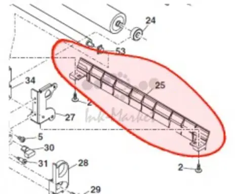Направляющая оригинал для Sharp ARP350 PGIDM1894FCZZ
