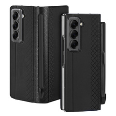 Чехол из кожи для Samsung Z Fold SE (W25), серия Bril Series Case (версия с S Pen) от Dux Ducis