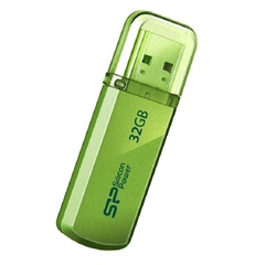 Флеш-память Silicon Power Helios 101 32GB USB 2.0, зеленый, алюминий