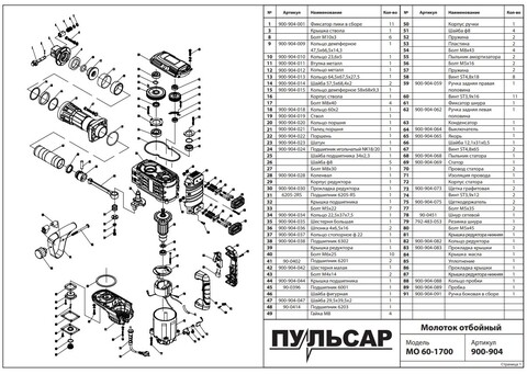 Кольцо ПУЛЬСАР МО60-1700 (60х2) (900-904-018)