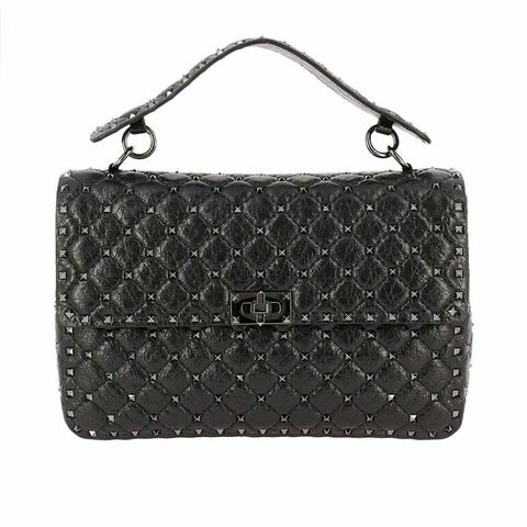 Сумка Valentino Rockstud Spike Medium черный