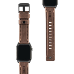 Ремень кожаный UAG для Apple Watch 44/42 коричневый (Brown)