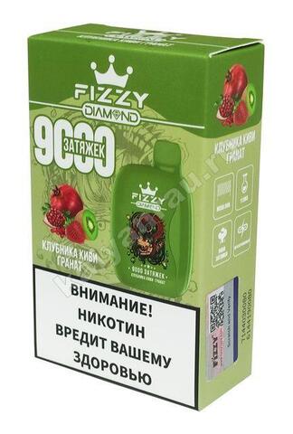 Fizzy Diamond Клубника Киви Гранат 9000 затяжек