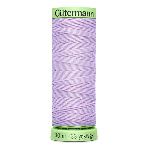 Нить Top Stitch 30/30 м для декоративной отстрочки, Gutermann, 442 бело-лавандовый