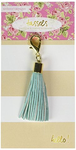 Шармик-кисточка для планнера TASSEL CHARMS  Websters Pages. Цвет- Light Teal МЯТНЫЙ