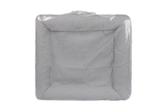 ТОТО лежанка анатомический матрас (рогожка), цвет серый (59х55х10см)