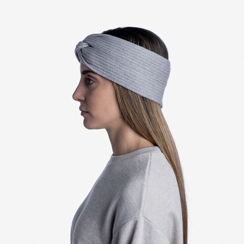 Картинка повязка Buff Headband Knitted Norval Light Grey - 4