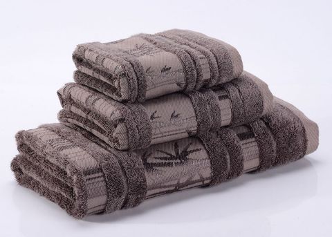 Bamboo CL-3  коричневое  махровое  полотенце Valtery