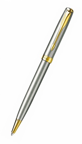 Ручка шариковая Parker Sonnet K527 Essential St Steel GT (S0809140)
