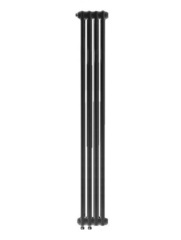 Стальной трубчатый радиатор отопления RIFAR TUBOG VENTIL 2180 4 секции АНТРАЦИТ нижнее одностороннее подключение
