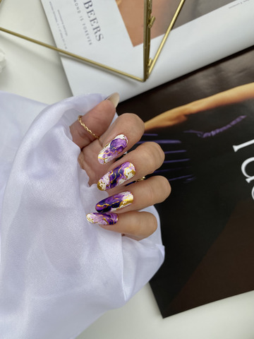 Пленки для маникюра IBDI NAILS 23 AMETHYST MARBLE