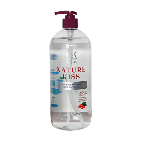 Liv-delano Nature Kiss Гель-уход для душа Лен & Барбарис 1000мл