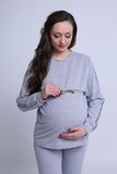 Спортивный костюм для беременных и кормящих 09546 серый