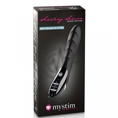 MYSTIM Вибратор с электростимуляцией Sizzling Simon черный выпуск
