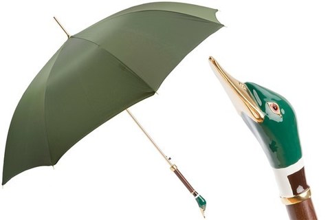 Зонт-трость Pasotti Mallard Umbrella, Италия (арт.479 Oxf-10 K26).