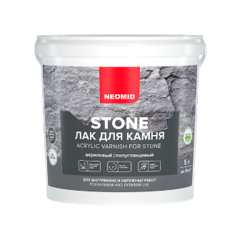 Лак на акриловой основе с эффектом мокрого камня Neomid Stone 2,5л