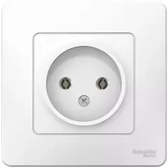 РОЗЕТКА С/У без з/к б/шт 16А 250В, белый BLNRS000011