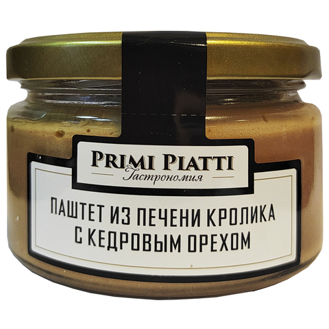 Паштет из печени кролика с кедровым орехом PRIMI PIATTI 180 г