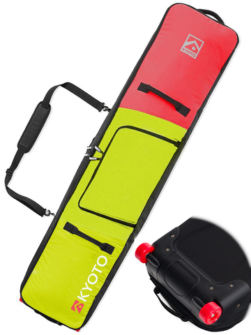 Картинка чехол для сноуборда Kyoto Sumo Roll lime green-pink - 4
