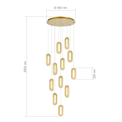 Светильник подвесной ST Luce Allungo SL6506.203.12