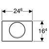 Geberit Delta15 115.101.00.1 Клавиша смыва для унитаза