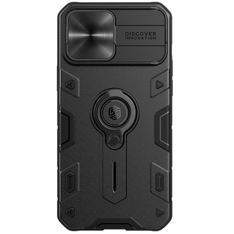 Чехол Nillkin для iPhone 13 Pro Max CamShield Armor | Ме+TPU+PC защита камеры кольцо черный