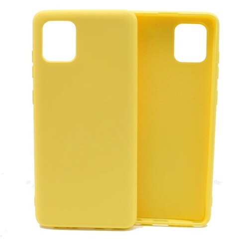 Силиконовый чехол Silicone Cover для Samsung Galaxy Note 10 Lite 2020 (Желтый)