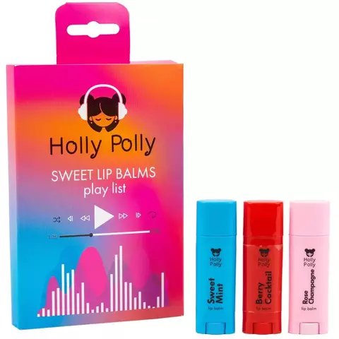 Holly Polly Набор бальзамов для губ  SWEET LIP BALMS