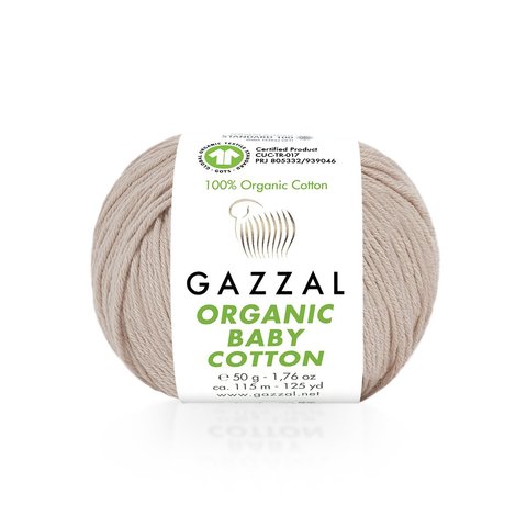 Пряжа Gazzal Organic Baby Cotton 416 пудра