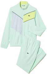 Теннисный костюм Lacoste Stretch Fabric Tennis Sweatsuit - light green/yellow/white