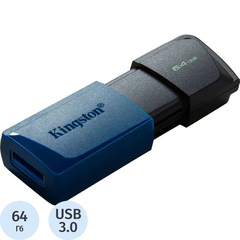 Флешка Kingston 64GB USB3.2 Gen 1 DataTraveler Exodia M - Black/Blue