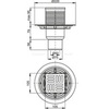 Трап в душ под плитку свободностоящий Alcaplast APV2311