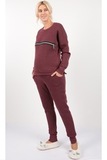 Спортивный костюм для беременных и кормящих 10026 бордовый
