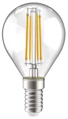 Лампа светодиодная G45 шар прозрач. 5Вт 230В 4000К Е14 серия 360° IEK