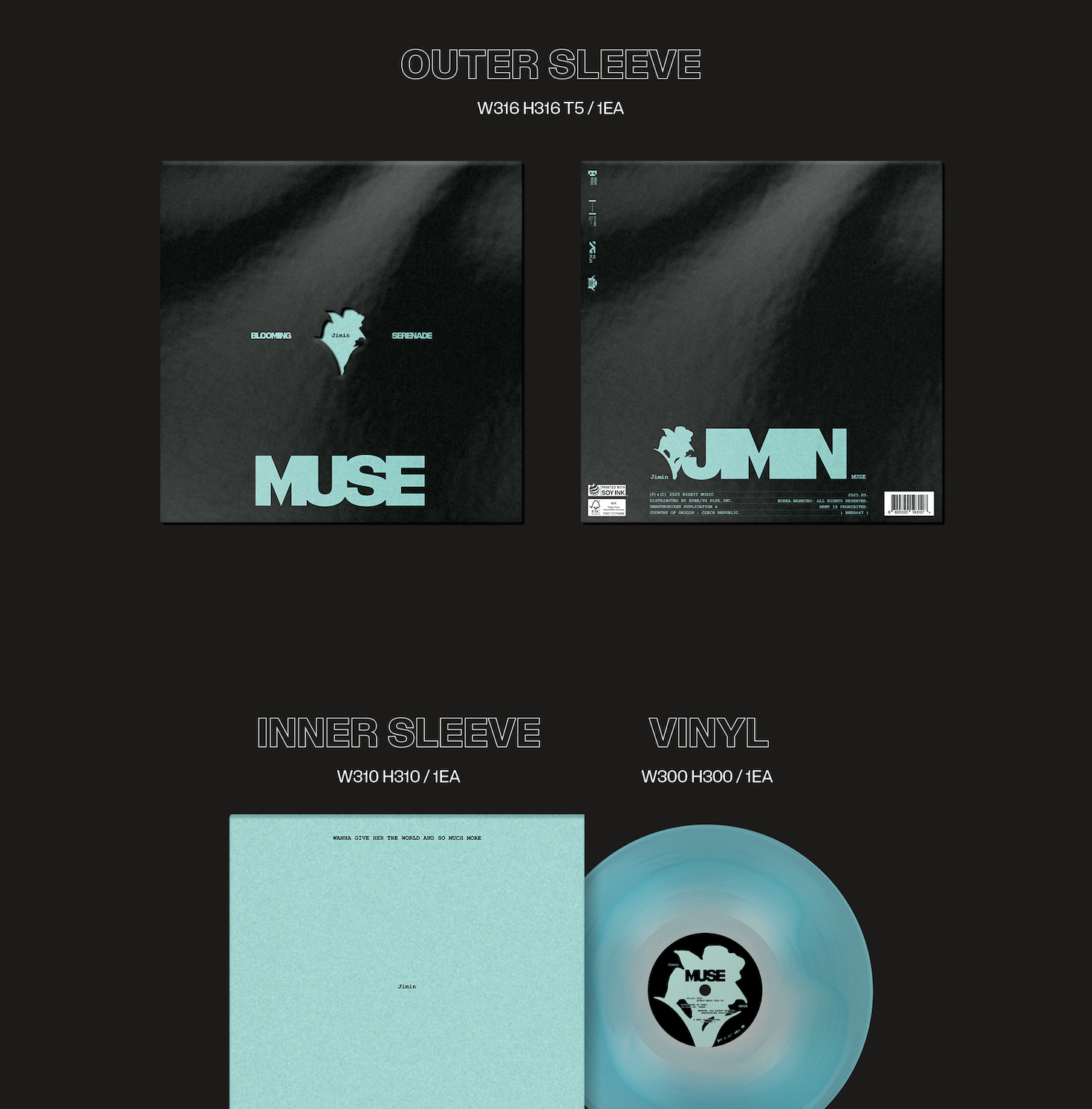 Купить Винил Jimin (BTS) - MUSE (Color LP) | Stars Store K-POP