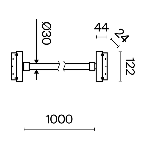 Магнитный трековый светильник Maytoni Tau TR101-2-20W3K-B
