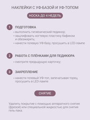 Набор Наклейки для педикюра 
