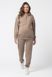Cпортивный костюм для беременных и кормящих 16246 коричневый