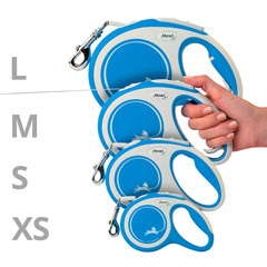 Flexi NEW LINE Comfort рулетка New Classic XS (до 12 кг) лента 3 м серый/синий,