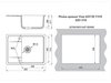 Мойка врезная Vivat 655120 1Ч1К Серый Искусственный камень