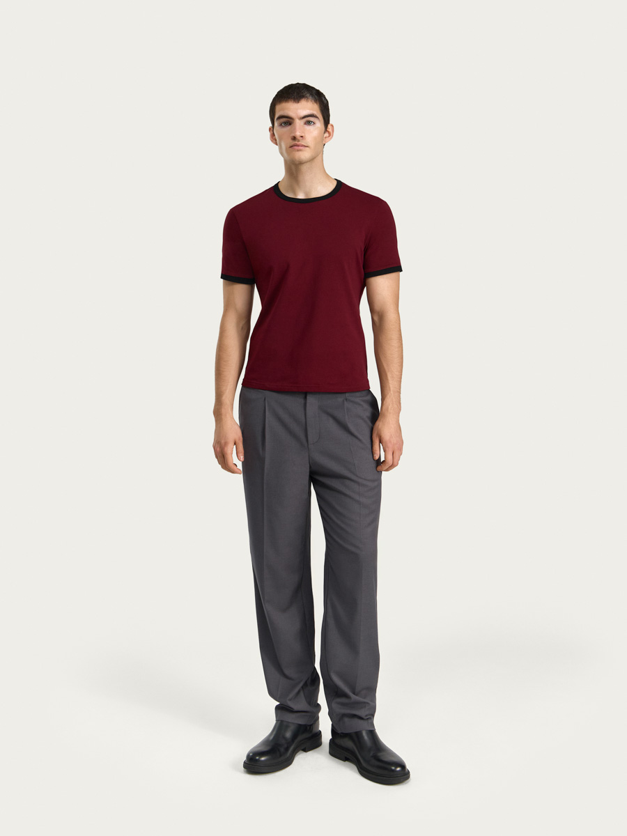 T-shirt with Contrast Trim Emil